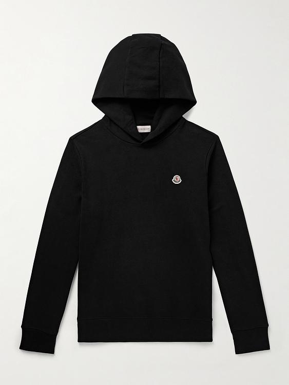 Black hooded sweatshirt from Moncler