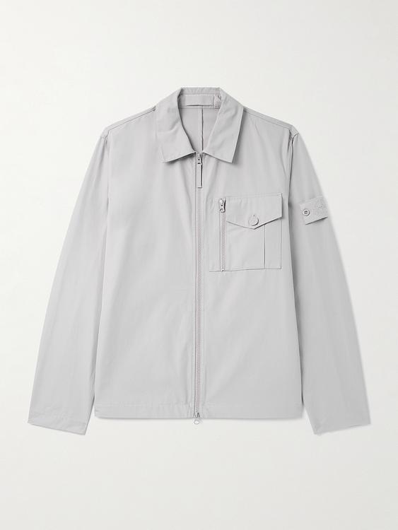 Grey overshirt from Stone Island