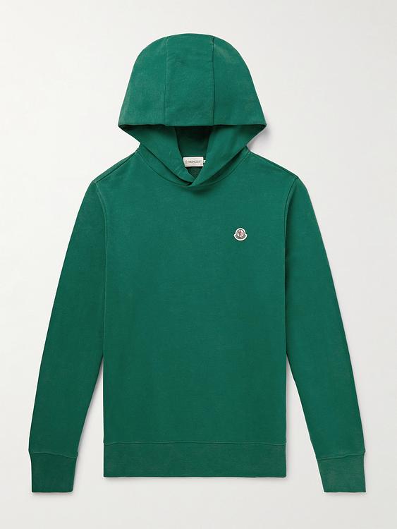 Teal hooded sweatshirt from Moncler