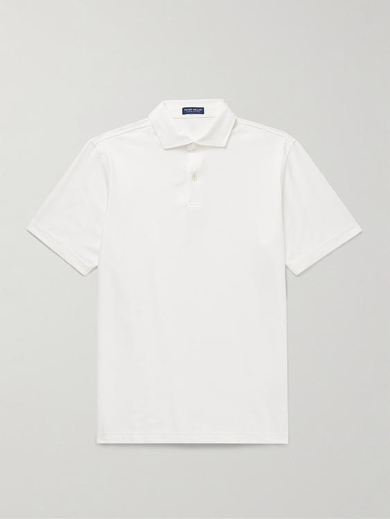White short sleeve polo shirt from Peter Millar