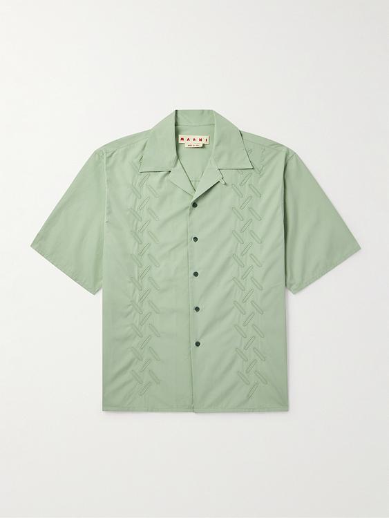 Beige short sleeve shirt from Marni