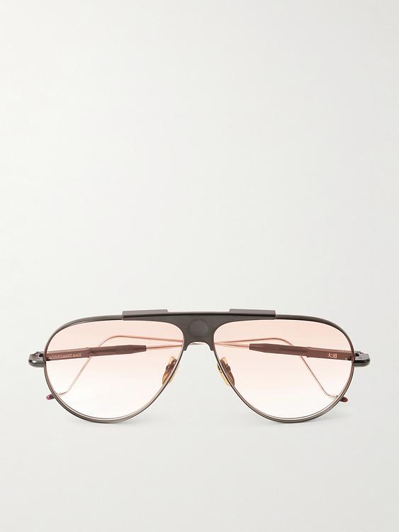 Light pink d-frame sunglasses from Jacques Marie Mage