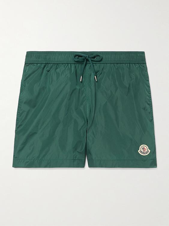 Teal swim shorts from Moncler