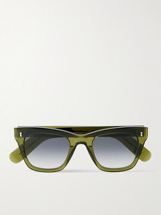 Dark green d-frame sunglasses from Mr P.