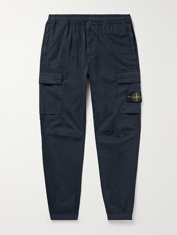 Dark grey cargo trousers from Stone Island