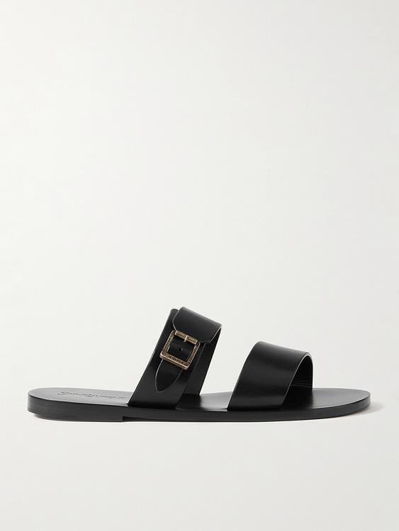 Black sandals from Saint Laurent