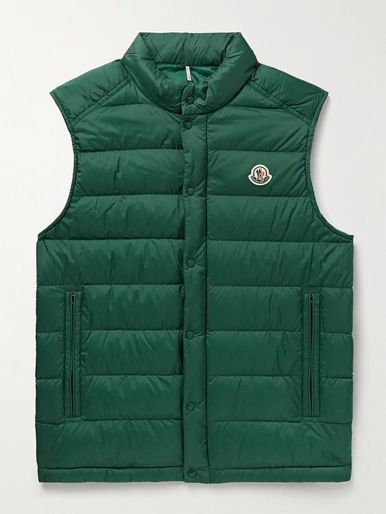 Dark green vest from Moncler