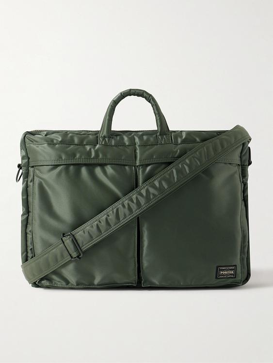 Dark green briefcase from Porter-Yoshida and Co