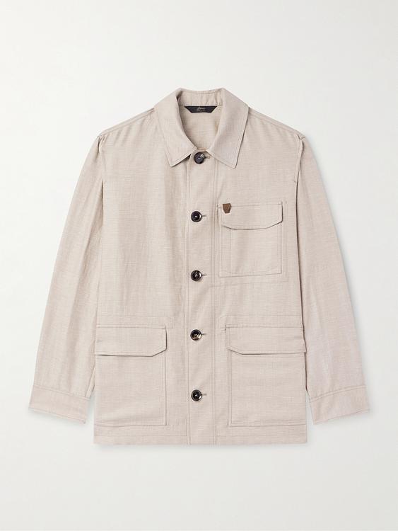 Beige overshirt from Brioni
