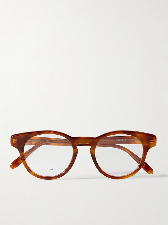 Brown round frame glasses from Loewe