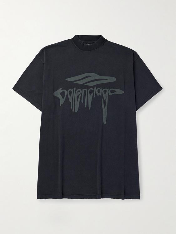 Print black t-shirt from Balenciaga