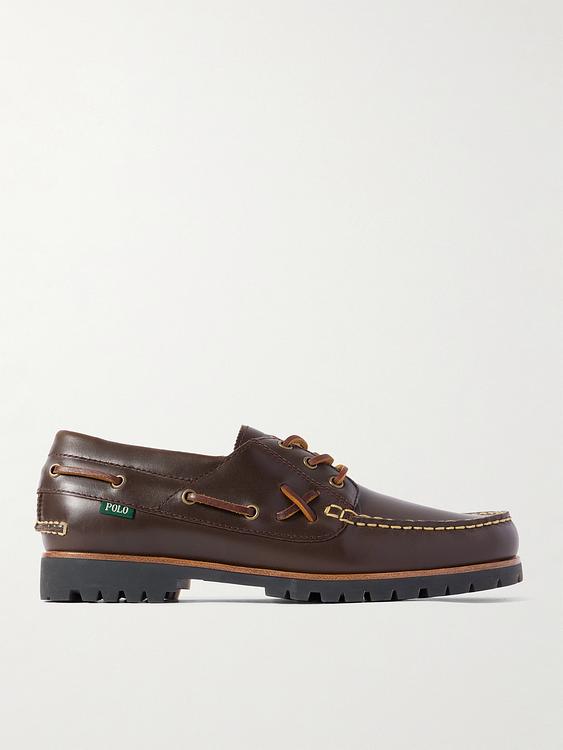 Dark brown boat shoes from Polo Ralph Lauren