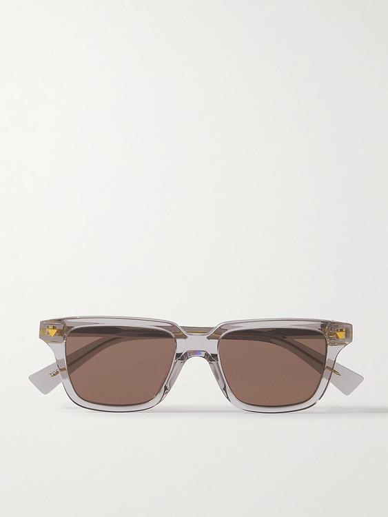 Taupe d-frame sunglasses from Bottega Veneta