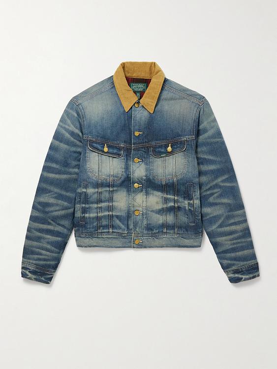 Striped dark blue denim jacket from Polo Ralph Lauren