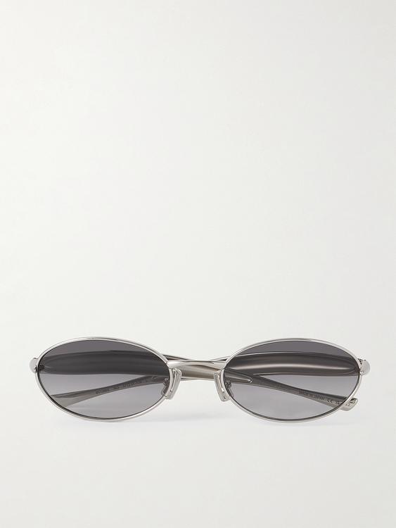 Dark brown d-frame sunglasses from Bottega Veneta