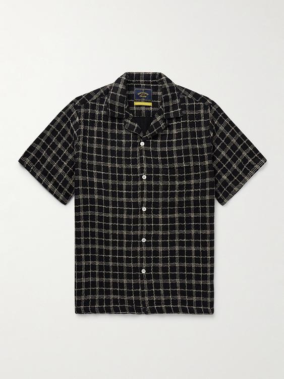 Checkered black short sleeve shirt from Portuguese Flannel