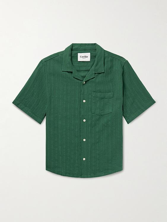 Teal short sleeve shirt from Corridor