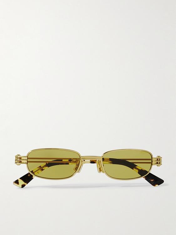 Multicolor d-frame sunglasses from Bottega Veneta
