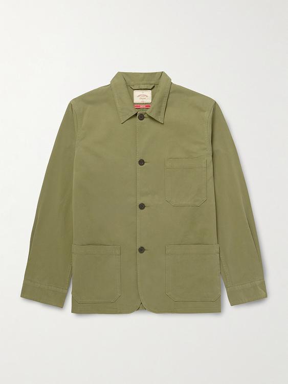 Taupe overshirt from Portuguese Flannel