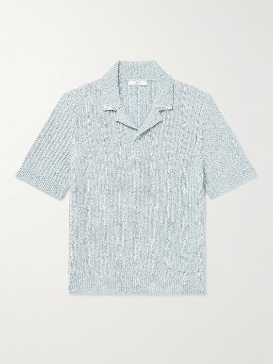 Grey short sleeve polo shirt from Mr P.
