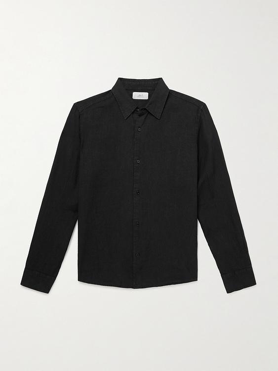 Black linen shirt from Mr P.