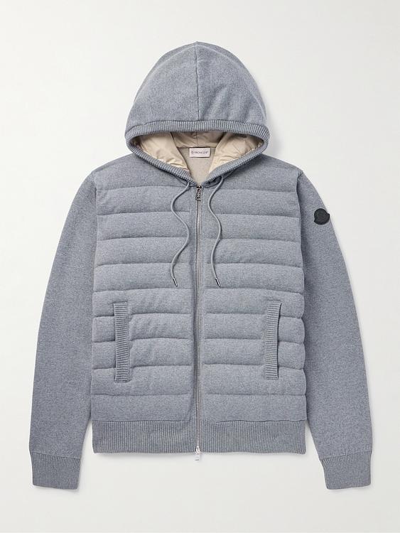 Blue down jacket from Moncler