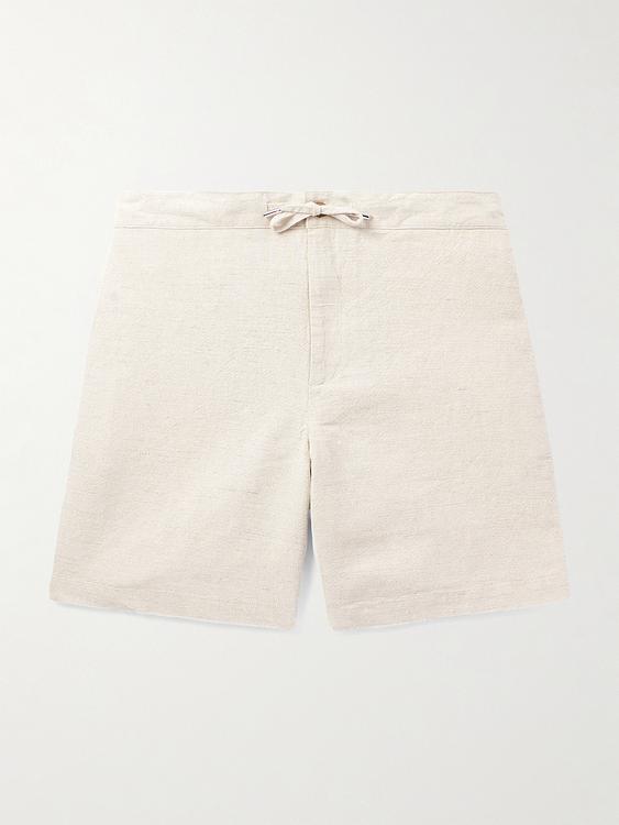 White chino shorts from Mr P.