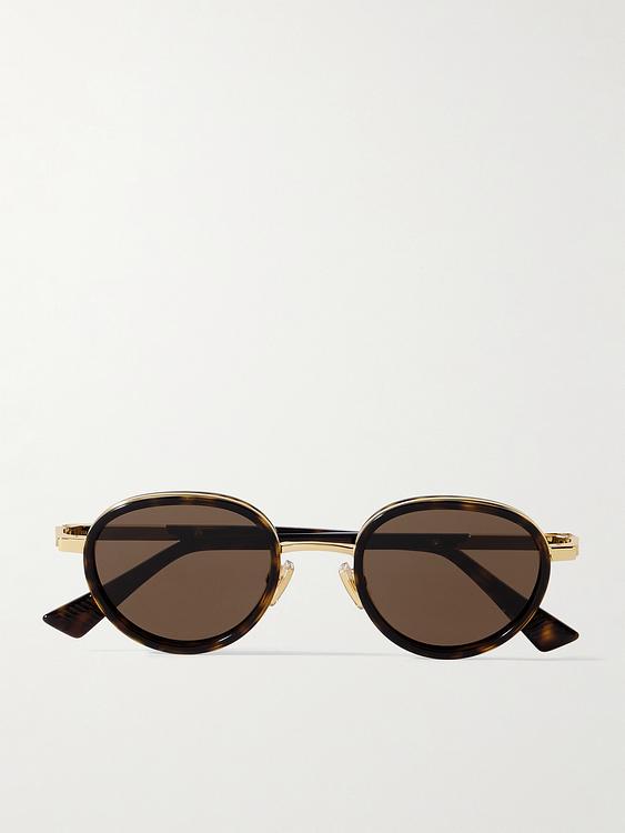 Multicolor d-frame sunglasses from Bottega Veneta