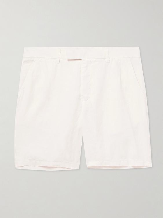 White chino shorts from Mr P.