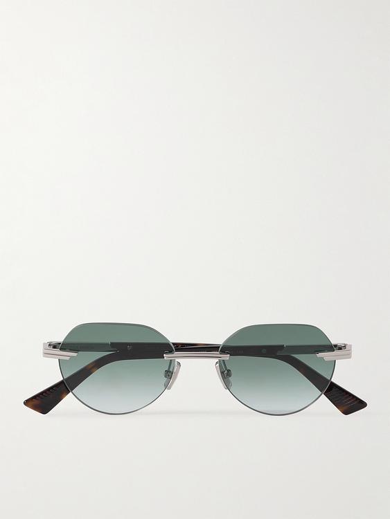Multicolor d-frame sunglasses from Bottega Veneta