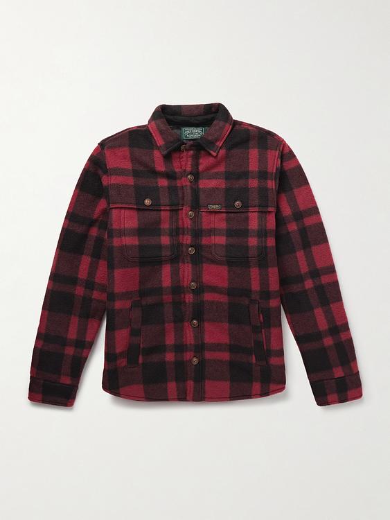 Checkered dark red flannel shirt from Polo Ralph Lauren