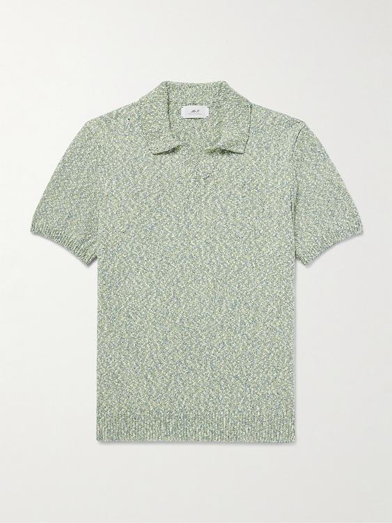 Grey short sleeve polo shirt from Mr P.