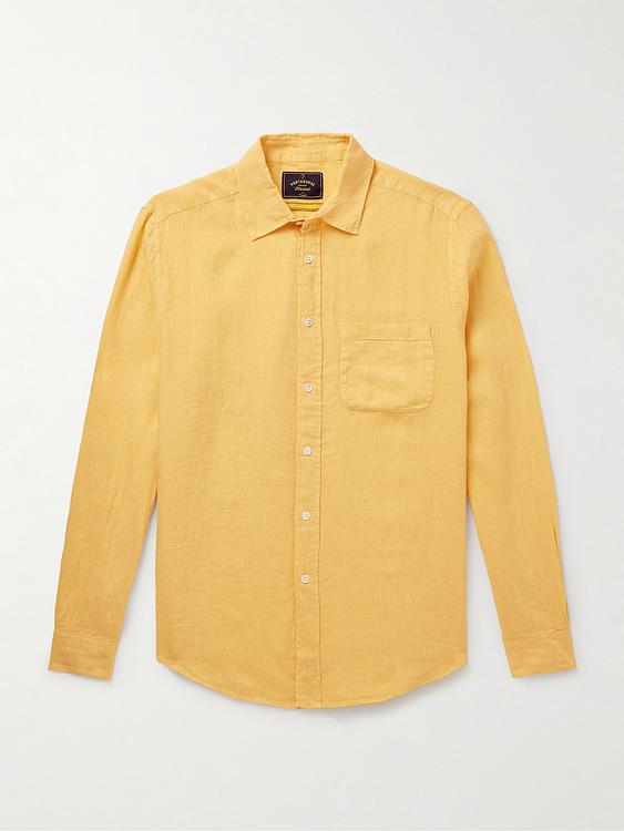 Beige linen shirt from Portuguese Flannel