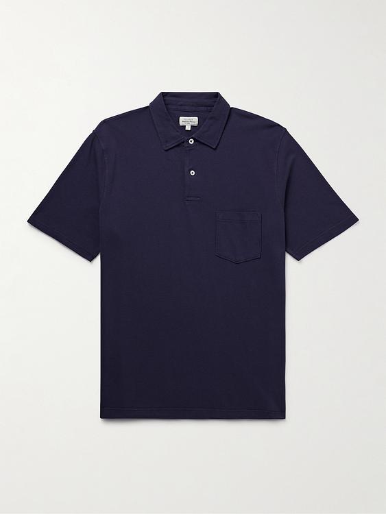 Dark blue short sleeve polo shirt from Hartford