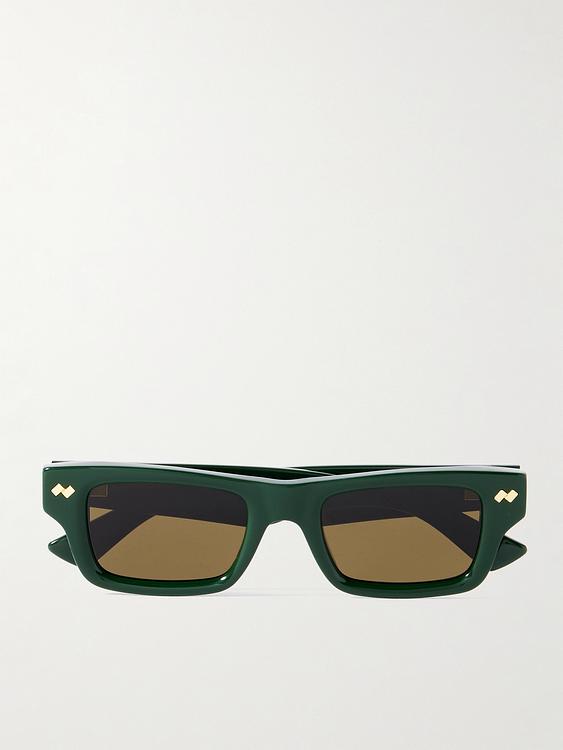 Multicolor d-frame sunglasses from Bottega Veneta