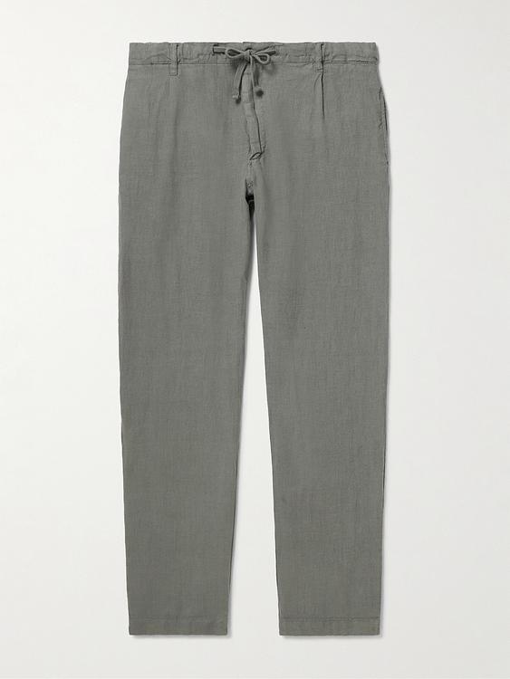 Grey linen trousers from Hartford