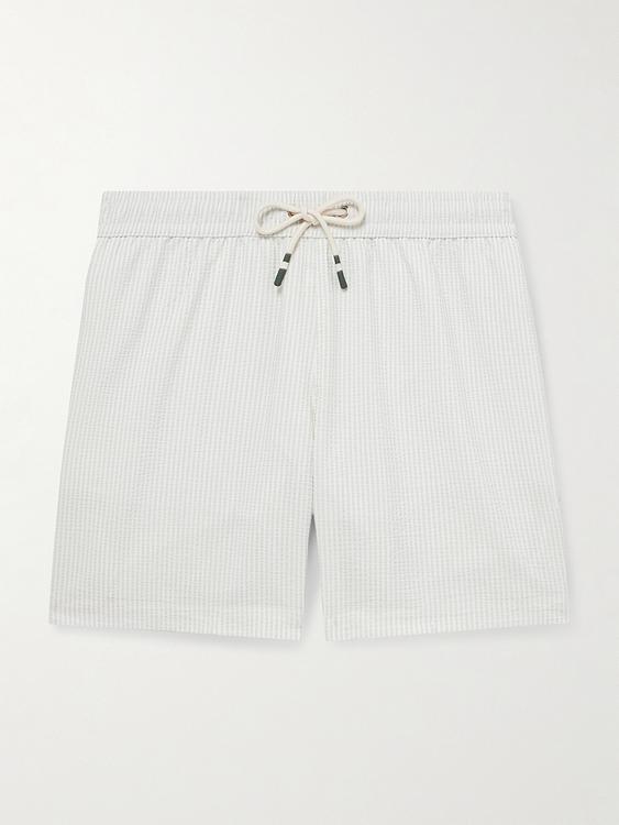 White swim shorts from Hartford