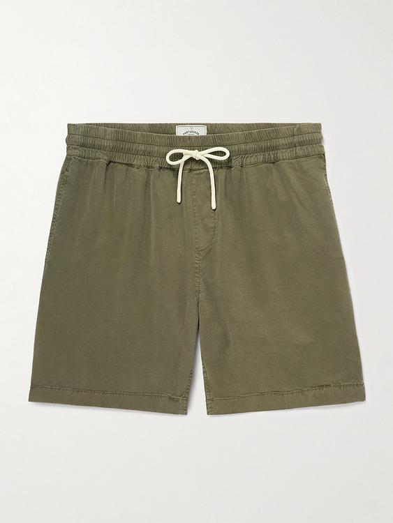 Taupe drawstring shorts from Portuguese Flannel