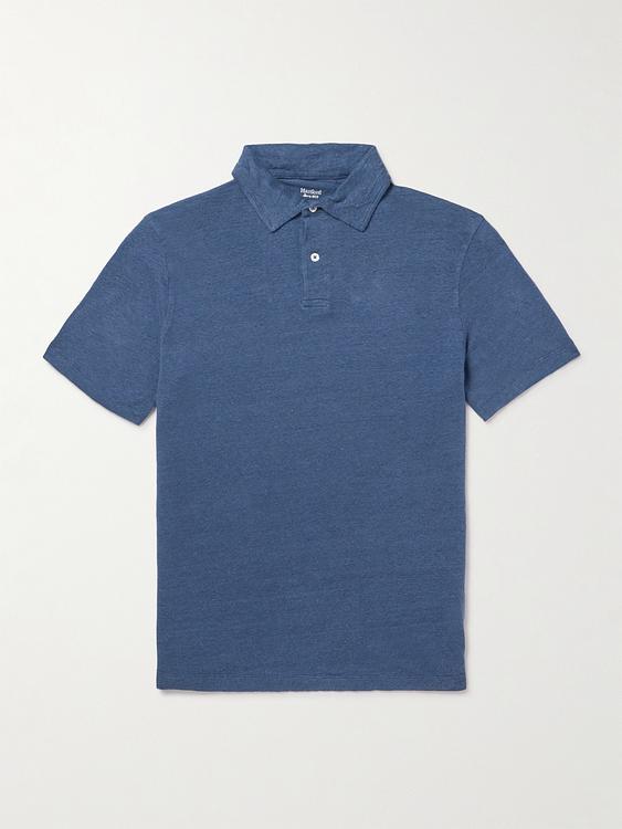 Blue short sleeve polo shirt from Hartford