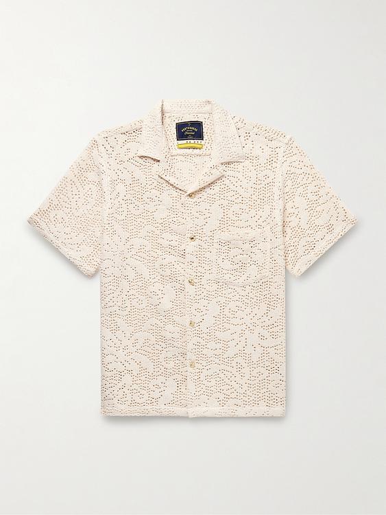 White short sleeve shirt from Portuguese Flannel