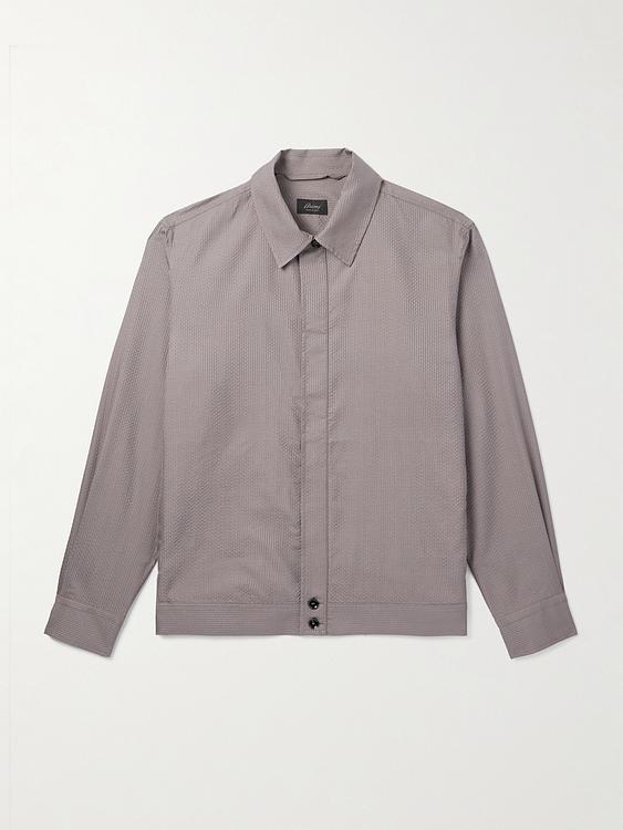 Grey overshirt from Brioni