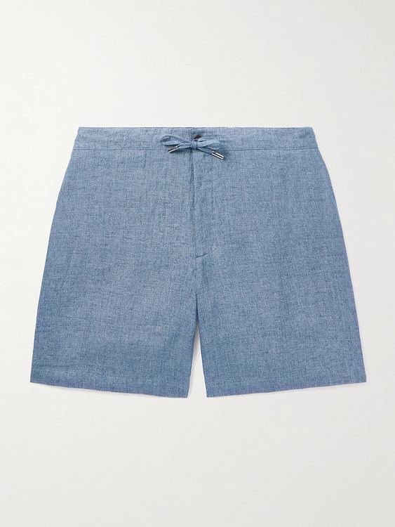 Blue drawstring shorts from Mr P.