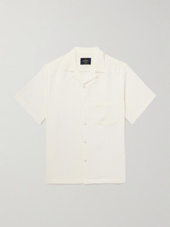 White short sleeve shirt from Portuguese Flannel