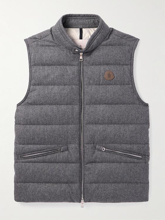 Grey vest from Moncler