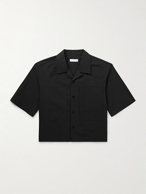 Black short sleeve polo shirt from Amomento