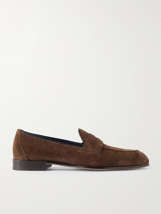 Brown loafers from Brioni