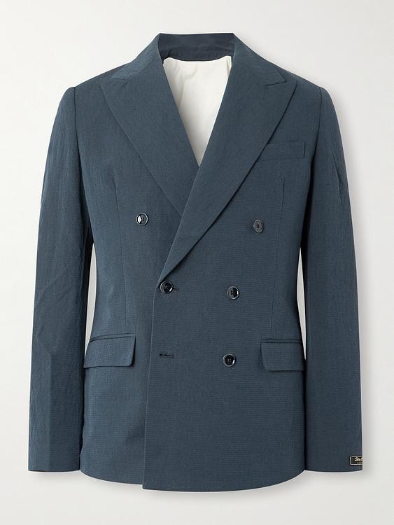 Dark grey double-breasted blazer from A Kind Of Guise