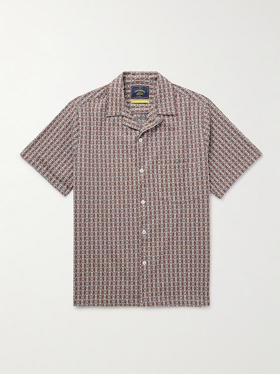 Striped grey short sleeve shirt from Portuguese Flannel