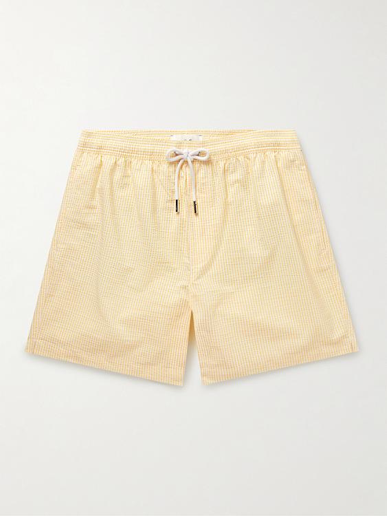 Beige chino shorts from Mr P.