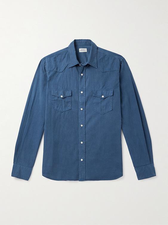 Blue linen shirt from Hartford